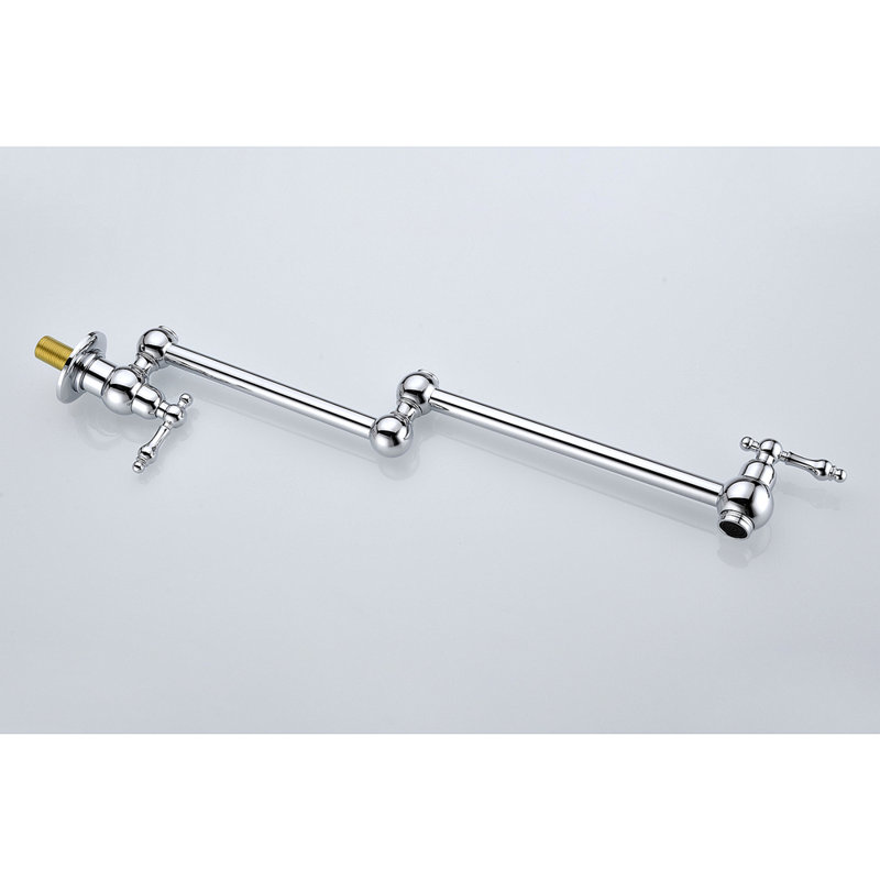 Wall Mount Folding Kitchen Pot Filler Faucet, Chrome