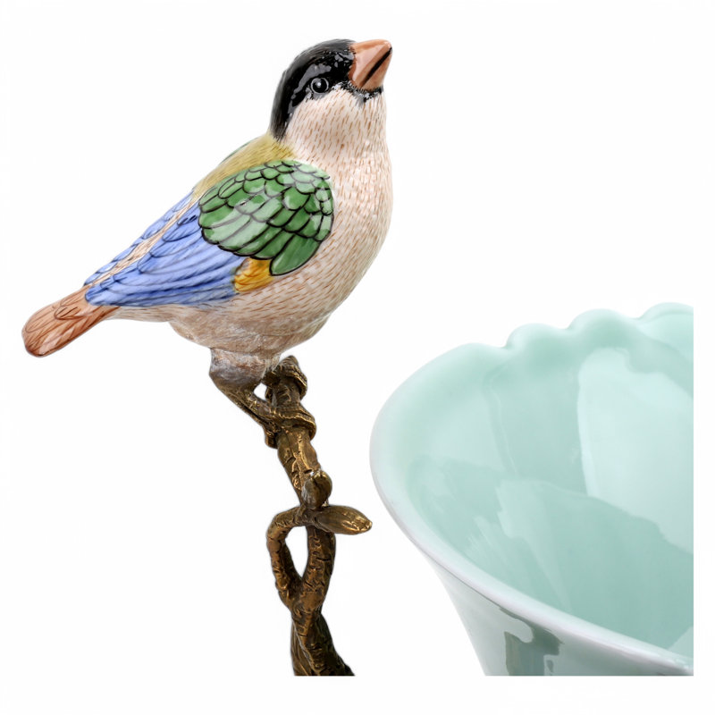 Porcelain Bowl With Bronze