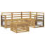  Outdoor Sofa Set 5 pcs Polyester