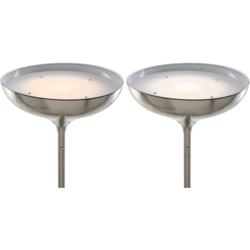 Lashley Nylah Luhu Floor Lamp, Silver