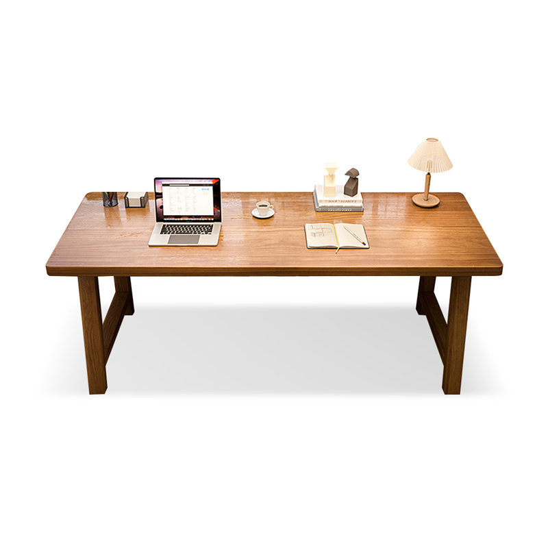 Walnut Rectangular Solid Wood Writing desk, 29.53"H*62.99"W*23.62"D