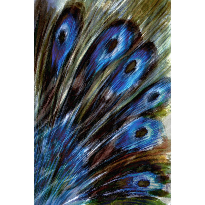 Feather I 1 Piece Wrapped Canvas Painting, 46cm H x 30cm W