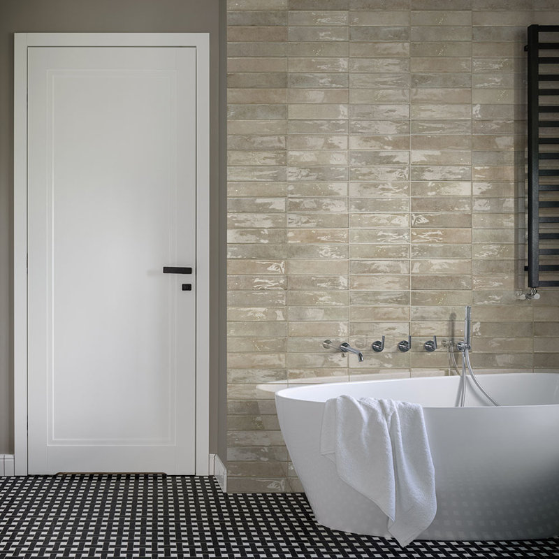 Carrelage mural rétro en porcelaine 2X10, Sabbia