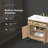Xander 36 in. Single Sink Freestanding Sahara Birch Bathroom Vanity with White Engineered Stone Top and Brushed Gold Hardware-1381147600-1381147599