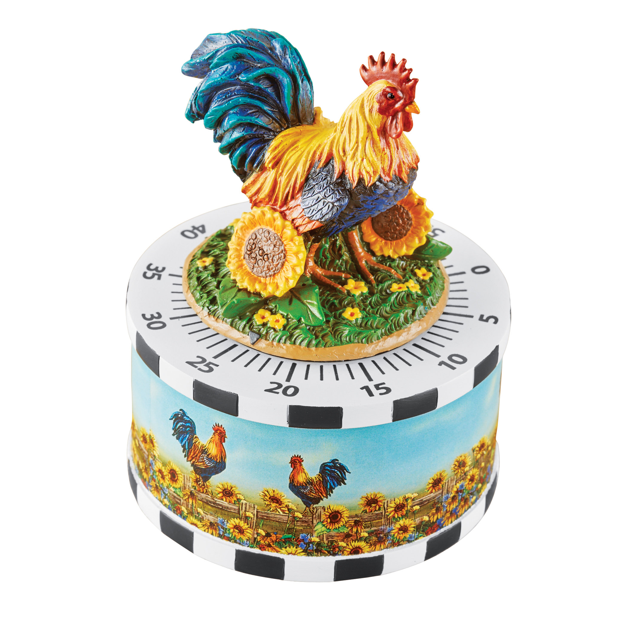 August Grove Ishilde Rooster and Sunflowers Timer Wayfair