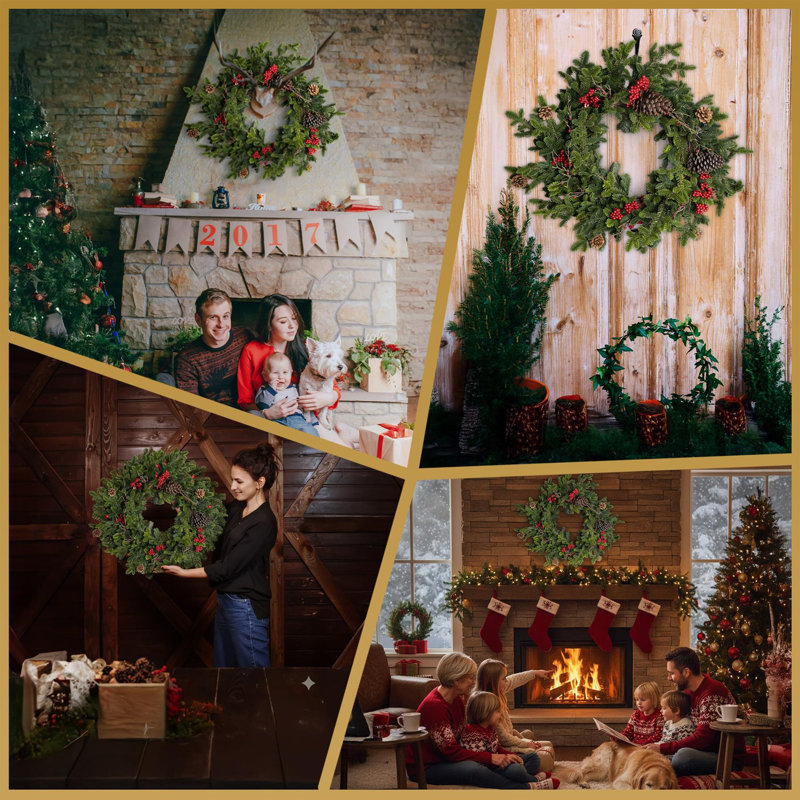 Polyethylene Wreath, 80 (cm) x 75 (cm)