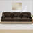 Deep Seat Chenille 100 Inch Modern Sectionals, Leopard Sofa For Home