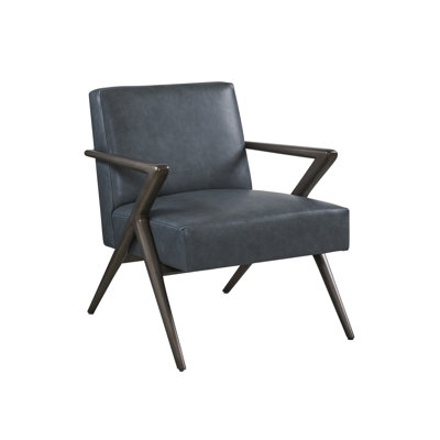 Zanzibar Leather Armchair in Misty Gray