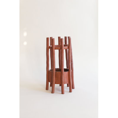 Coil Handmade Red Clay Table Vase