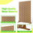 72" H x 47" W Metal Privacy Screen, Outdoor Privacy Screens - Decorative Outdoor Divider with Stand, Outdoor privacy Panels for Balcony & Patio-112246375