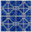 Osaka 6" x 6" Porcelain Mosaic Wall & Floor Tile in Blue