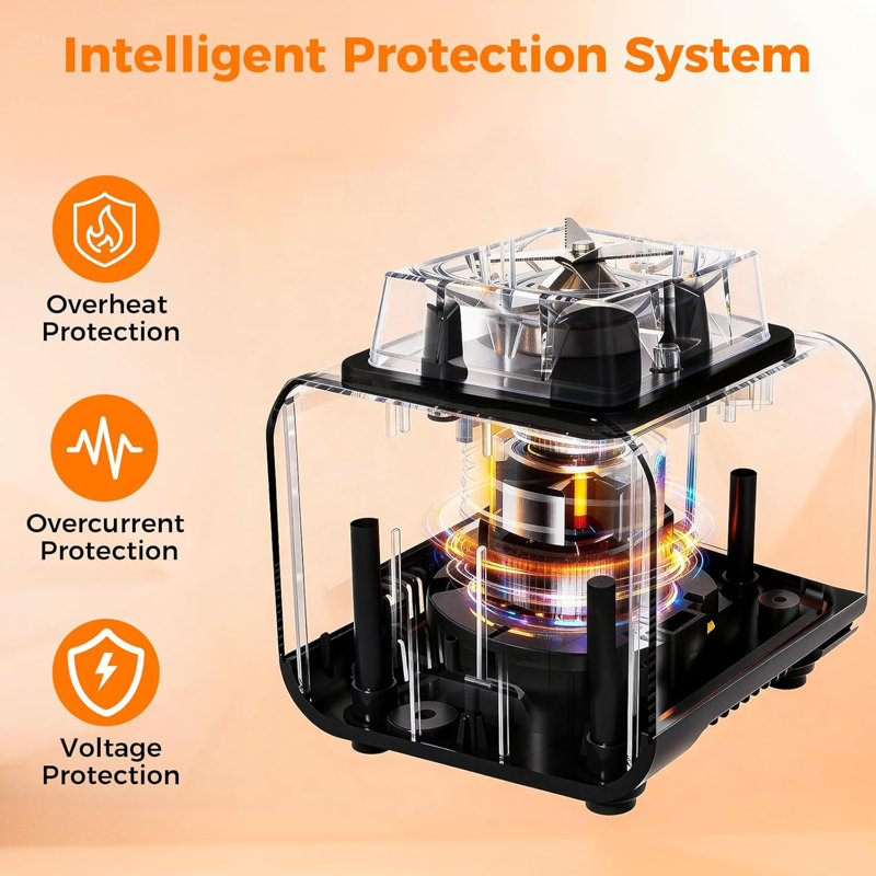 1600W Commercial Professional Blender for Kitchen, Heavy Duty Countertop Smoothie Blender