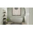 Badeloft 58.2" x 28.7" Freestanding Soaking Stone Resin Bathtub with Overflow and Drain BW-01-S-M in Matte White-71526181