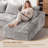 103" Boneless Compressed Sectional Couch No Assembly Required With Pillows-61106479-62584984