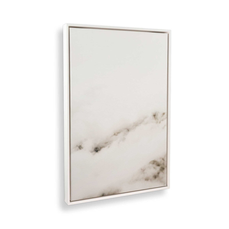 «Hazy Horizons I», reproduction sur toile, Cadre flottant blanc opaque, H 48,75 po x l 32,75 po x P 1,75 po
