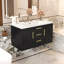 Meuble-lavabo mural avec lavabo en résine, armoire de rangement flottante avec 2 tiroirs-1196893592