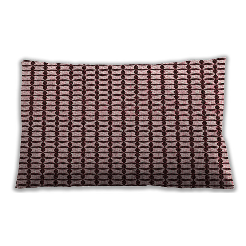 Coussin à motifs 945, Microsuède, Gris
