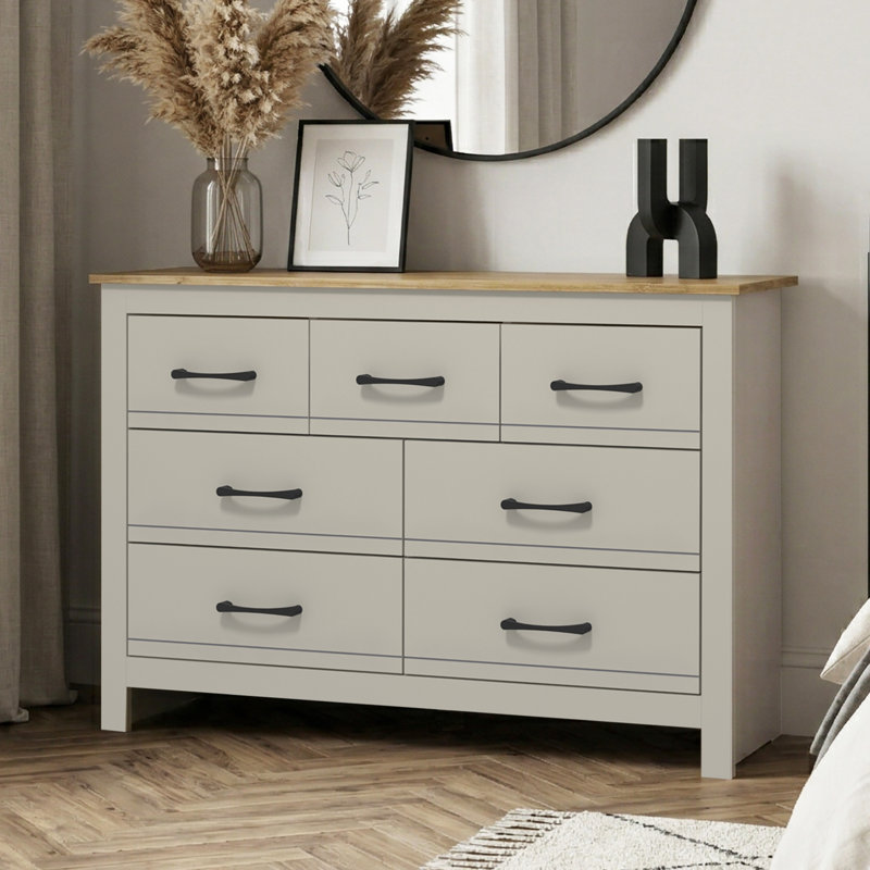 Limestone 7 - Drawer Chest of Drawers, Grey
