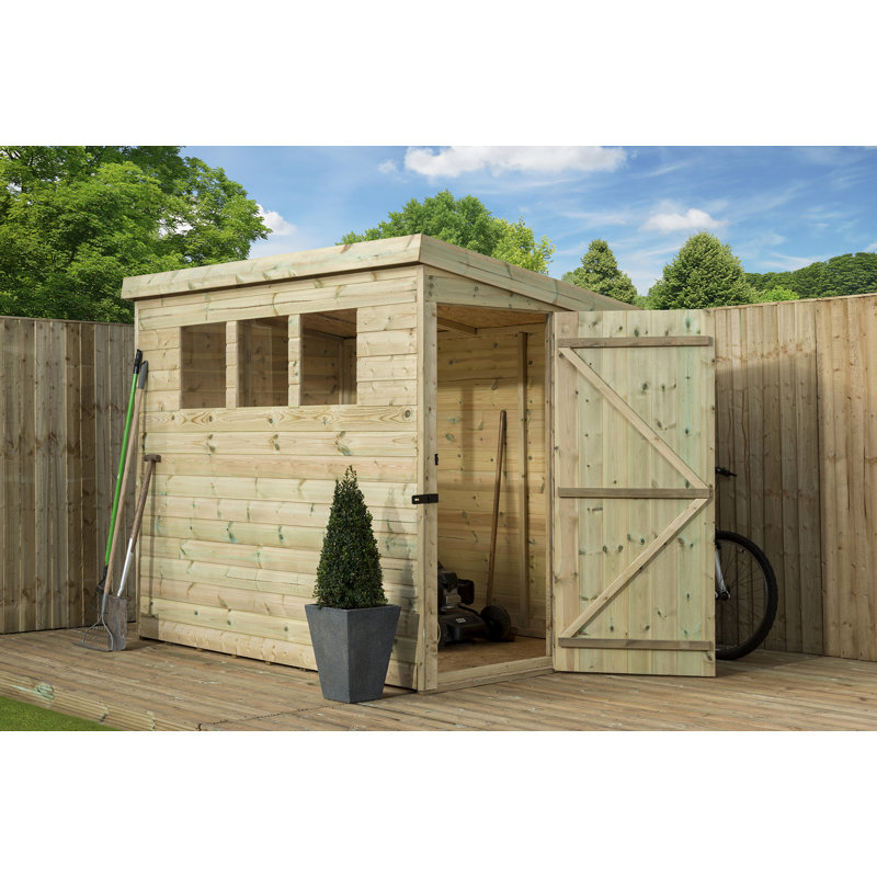 Shiplap Pent Wooden Shed, 6ft. x 5ft.