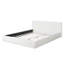 Lit rembourré doux et confortable. Centre de table luxueux et confortable, grand lit, blanc-1866640943