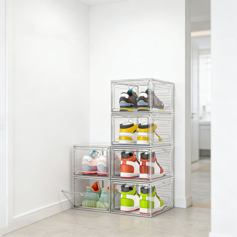 Thickened Transparent Magnetic Shoe Cabinet, 6