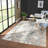 Quinlan Lux Modern Abstract Beige/Gray Rug with High-Low Texture-1168653674