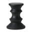 Table d'appoint légère en béton de 19,45 po de hauteur, 16,05 po x 16,05 po, fabriquée à la main, sans assemblage pour petite salle d'eau