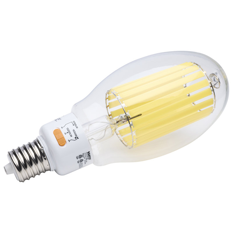 60/68/85 Wattage Selectable LED HID Replacement ED37 5000K Mogul Extended Base