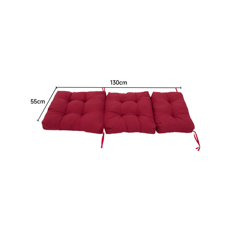 Adirondack Patio Seat/Back Cushion, Wine Red Polyester