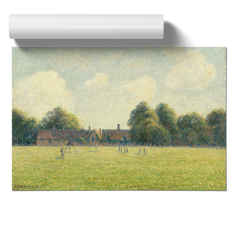 Hampton Court Green by Camille Pissarro - No Frame Painting, 30cm H x 42cm W x 0.1cm D