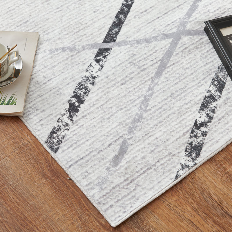 Serrell Chenille Mashine Washable Vintage Indoor Arae Rug with Non-Slip Backing for Bedroom Living Room Kitchen Entryway