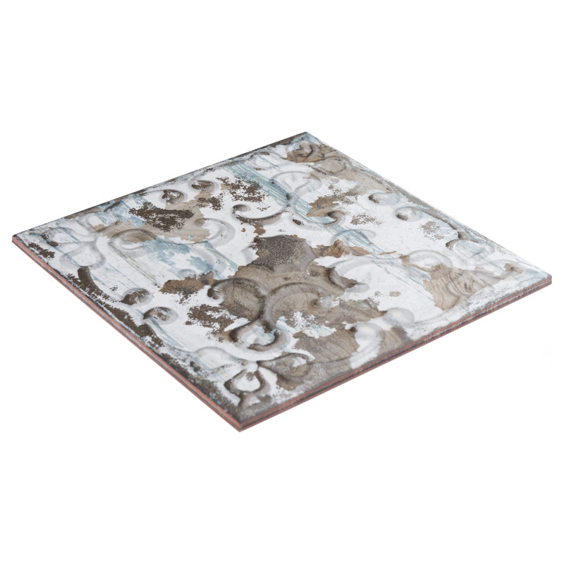 Aevum Ornato 7-7/8 in. x 7-7/8 in. Ceramic Wall Tile