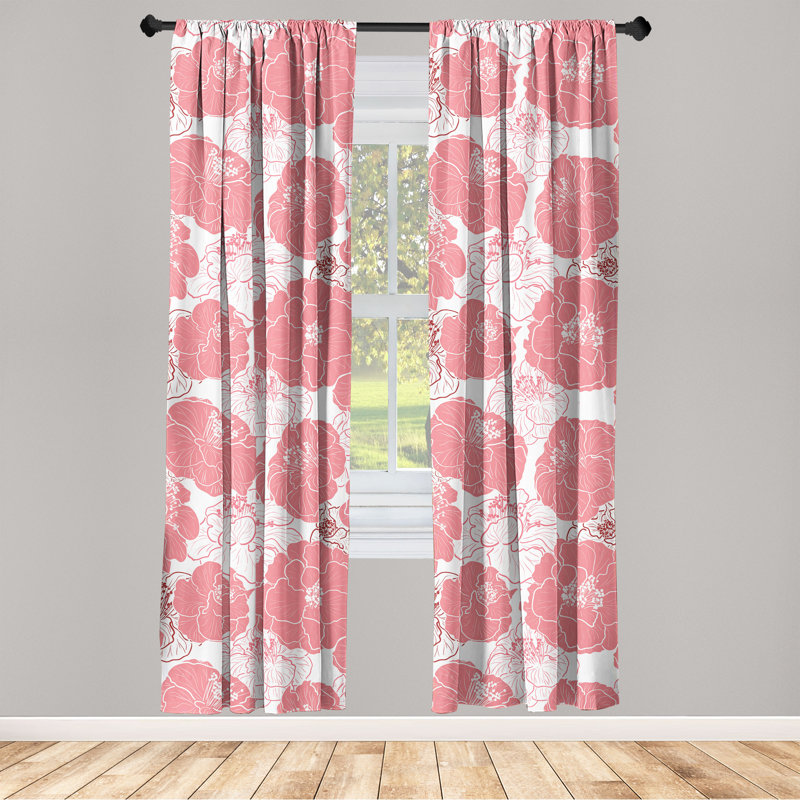 Semi Sheer Curtain Pair, 56" W x 95" L