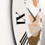 Abstrait géométrique abstrait soleil et lune en terre cuite I - Horloge murale moderne-60328152