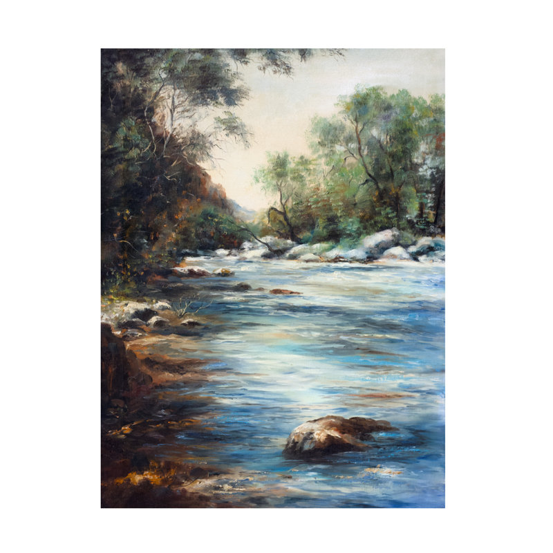 «Michelle Faber River», art sur toile, H 35 po x l 47 po