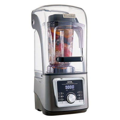 Mélangeur pour Smoothies, 85 oz 1400 W, mélangeur professionnel avec moteur puissant, mélangeur multifonctionnel de traitement des aliments avec couvercle antibruit pour Smoothie / Milkshake / jus, convient à la cuisine