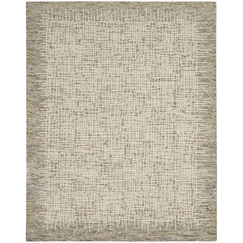 Tapis beige en laine touffeté Chole, Rectangle 8 pi 3 po x 11 pi 6 po