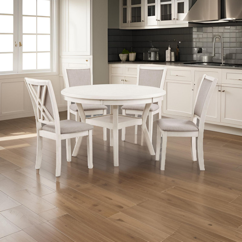 4 - Person Dining Set, White