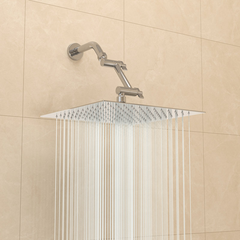 Pomme de douche réglable 10 po 1,8 GPM, Chrome
