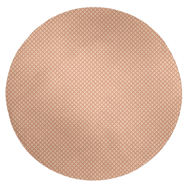 Chenille Geometric Indoor Rug, Round 5'