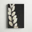 Tige feuillue noire et blanche - peinture sur toile tendue-232400891-184581181-162327395