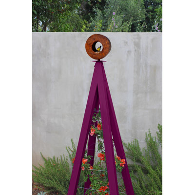 Kesterman 24'' W Steel Obelisk Trellis
