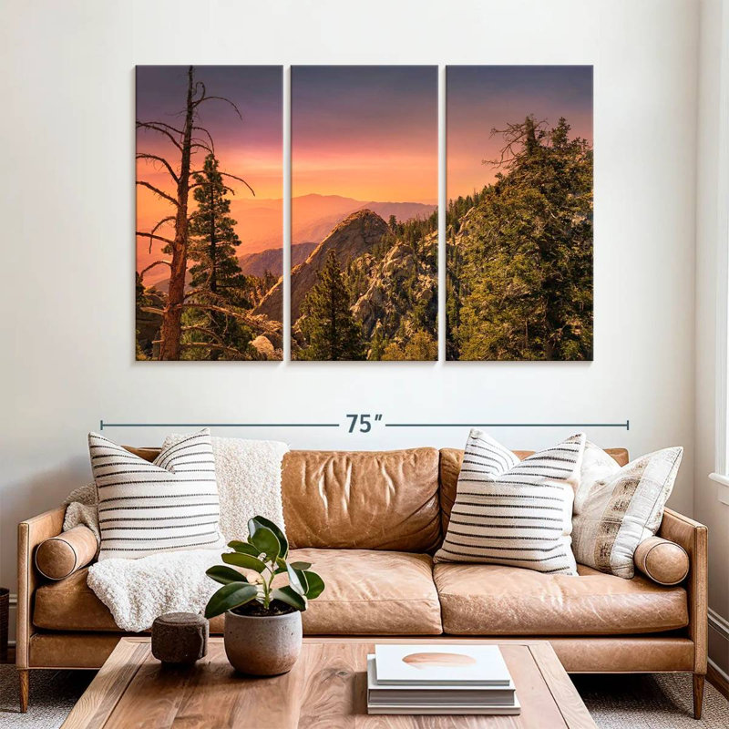 Alvord, coucher de soleil sur le parc San Jacinto, H 42 po x l 65 po