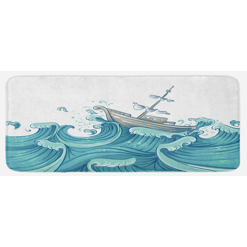 Tapis de cuisine nautique