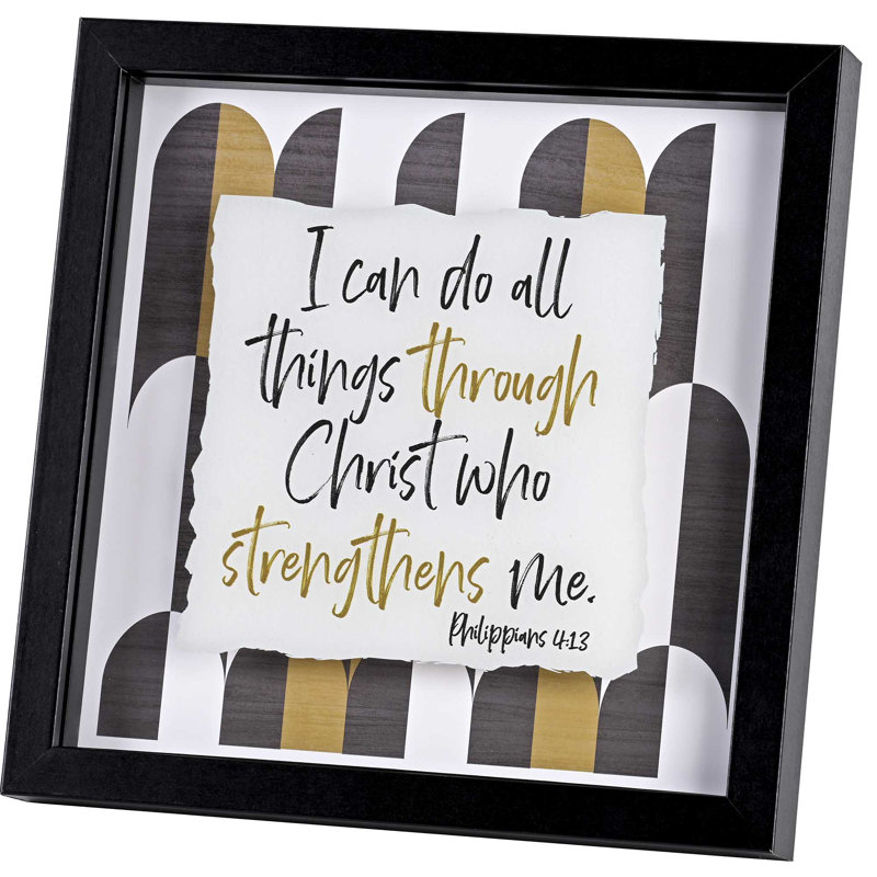 Art encadré «I Can Do All Things»
