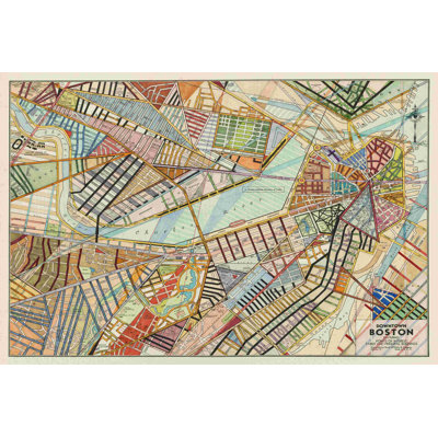 Carte moderne de Boston