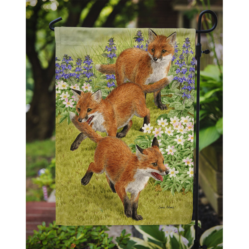 Drapeau de jardin Berrier Fox Cubs
