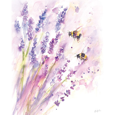 Bees & Lavender - No Frame Painting