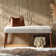 Duplessis 44"W Modern Bench with Solid Wood Legs and Foot Pads