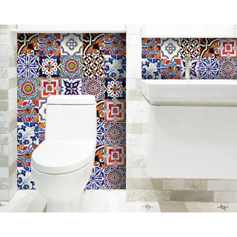 Vinyl Peel and Stick Tile Decals, 8"